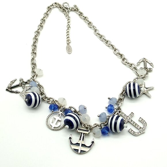 Pier 1 Nautical Charm Necklace Signed - Picture 5 of 10